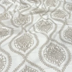 Mayfair (Slub Print) Table Runner in Taupe
