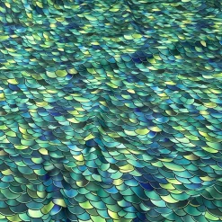 Mermaid (Poly Print) Table Runner in Emerald