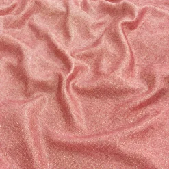 Metallic Burlap Table Linen in Pink/Gold