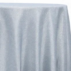 Metallic Burlap Table Linen in Blue/Silver