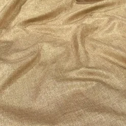 Metallic Burlap Table Linen in Khaki/Gold