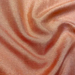 Metallic Burlap Table Linen in Blush/Silver
