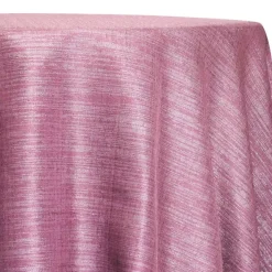 Metallic Burlap Table Linen in Orchid/Silver