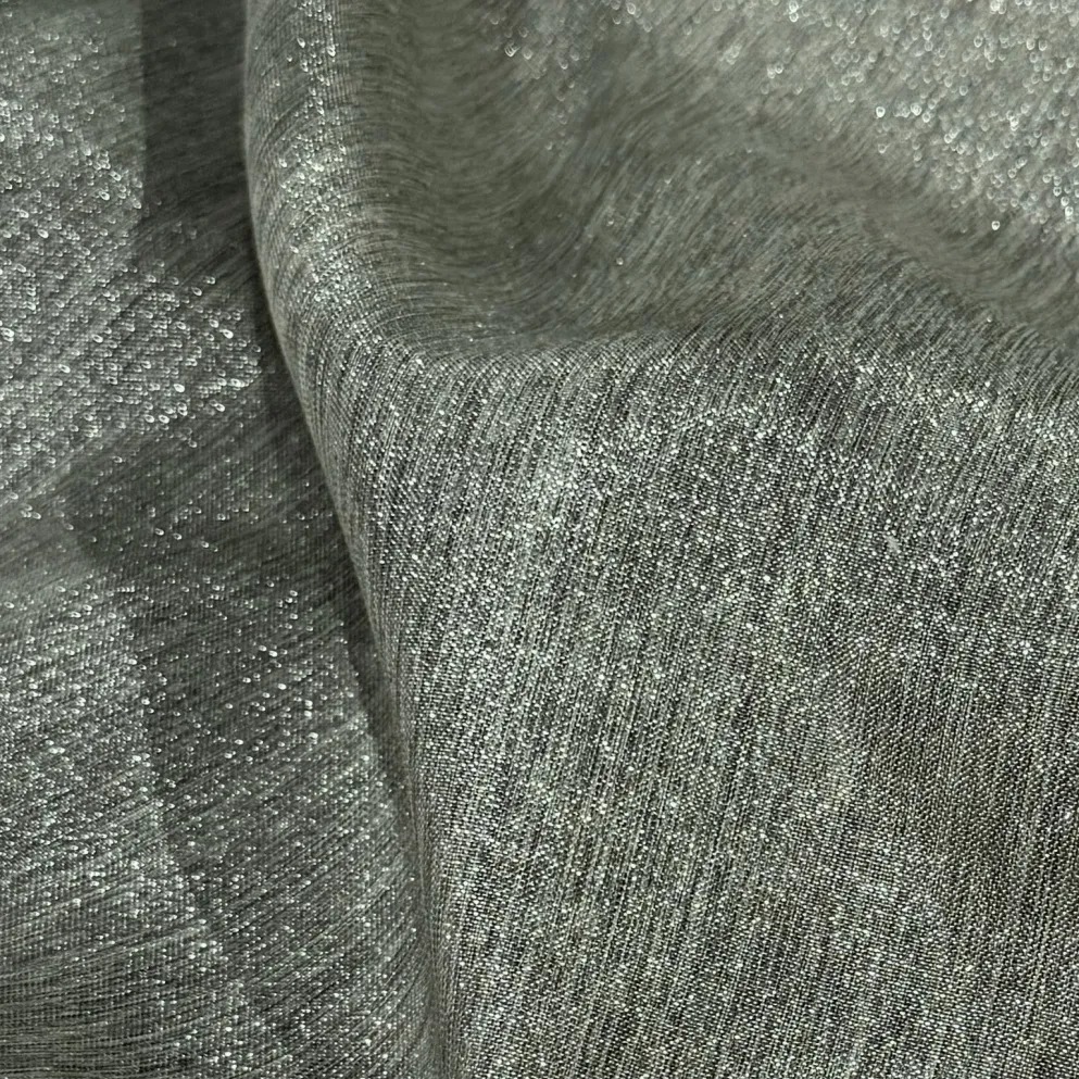 Metallic Burlap Table Napkins in Platinum