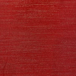 Metallic Burlap Table Runner in Red/Silver