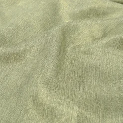 Metallic Burlap Table Runner in Sage/Gold