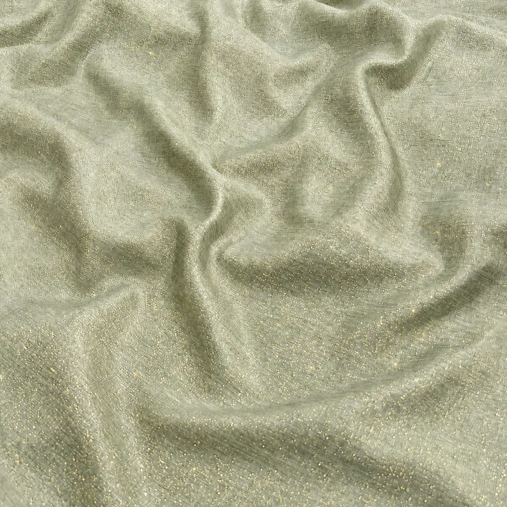Metallic Burlap Table Runner in Sage/Gold