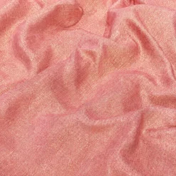 Metallic Burlap Table Runner in Pink/Gold