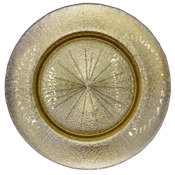Metallic - Glass Charger Plate in Gold (Item # 0071)