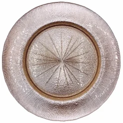 Metallic - Glass Charger Plate in Champagne Pink (Item # 0071)