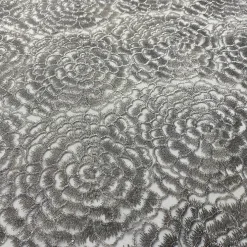 Metallic Rose Table Linen in Silver