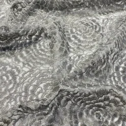 Metallic Rose Table Runner in Silver