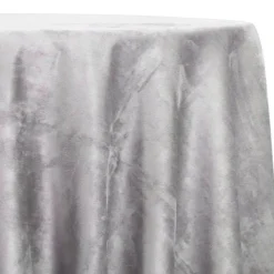 Microfiber Suede Table Linen in Lt Grey