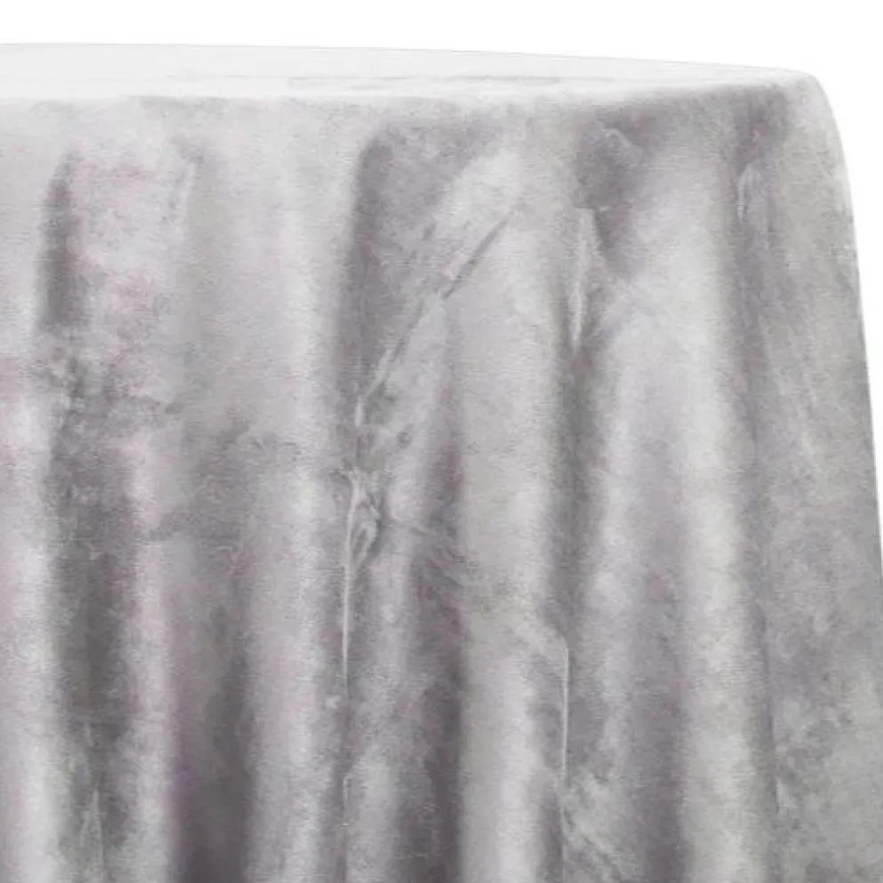 Microfiber Suede Table Linen in Lt Grey
