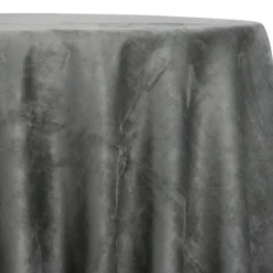 Microfiber Suede Table Linen in Dk Grey