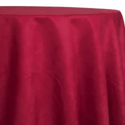 Microfiber Suede Table Linen in Red