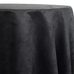 Microfiber Suede Table Linen in Black
