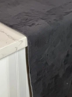 Microfiber Suede Table Linen in Black