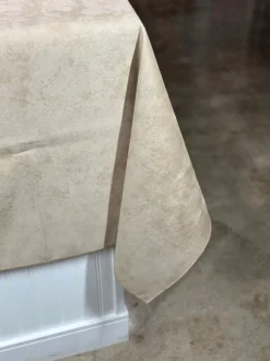 Microfiber Suede Table Linen in Khaki