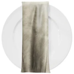 Microfiber Suede Table Napkin in Khaki