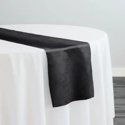 Microfiber Suede Table Runner in DK Grey