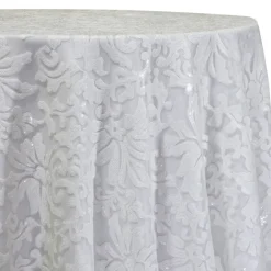 Milan Lace Table Linen in White