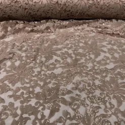 Milan Lace (w/ Poly Lining) Table Napkin in Champagne