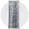Milan Lace (w/ Poly Lining) Table Napkin in Silver