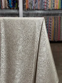 Miramar Jacquard Table Linen in Taupe