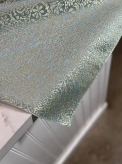 Miramar Jacquard Table Linen in Seafoam