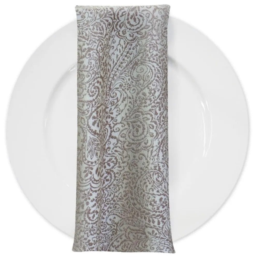 Miramar Jacquard Table Napkin in Taupe