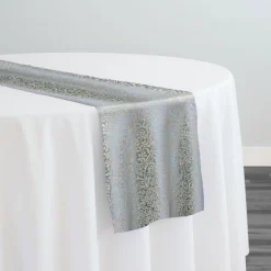 Miramar Jacquard Table Runner in Seafoam