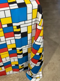 Mondrian (Poly Print) Table Linen in Red
