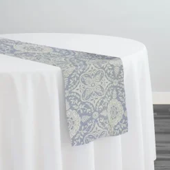 Morocco Jacquard (Reversible) Table Runner in Blue