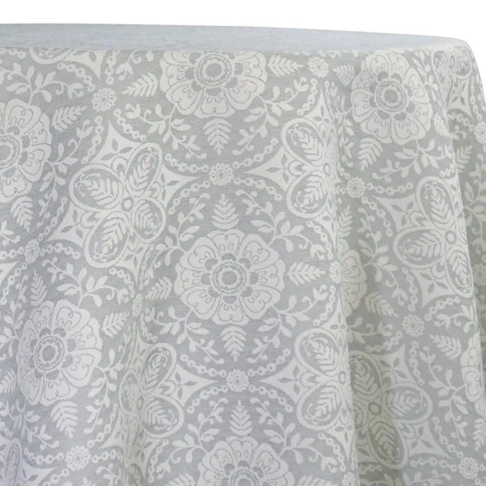 Morocco Jacquard (Reversible) Table Linen in Grey