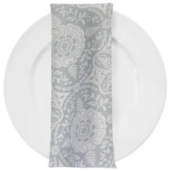Morocco Jacquard (Reversible) Table Napkin in Grey