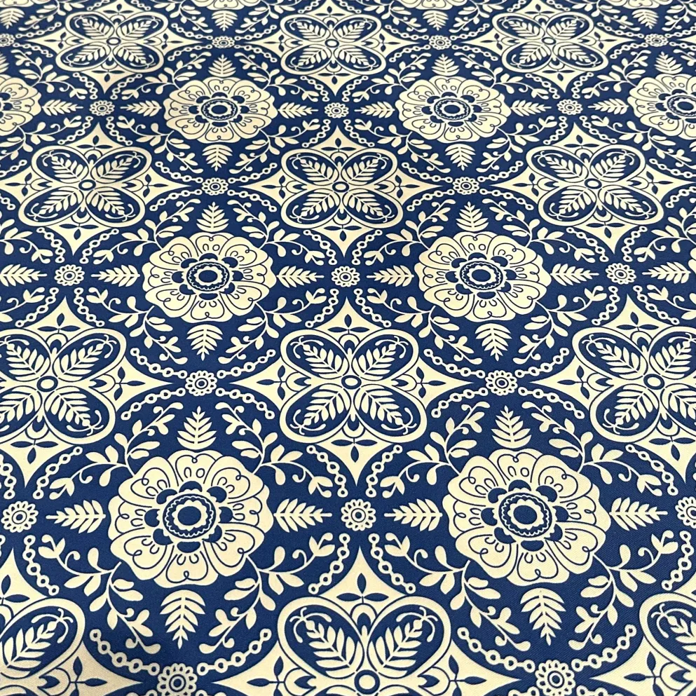Morocco (Poly Print) Table Linen in Royal