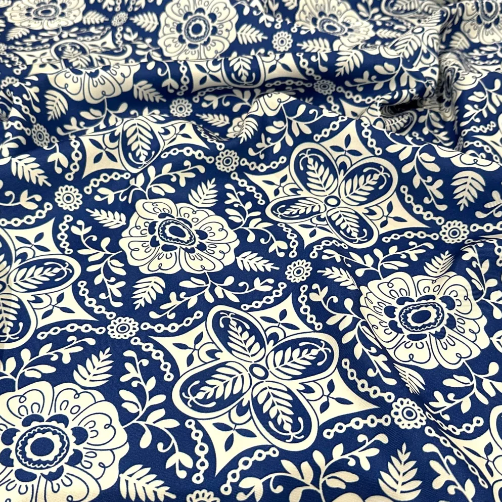 Morocco (Poly Print) Table Linen in Royal