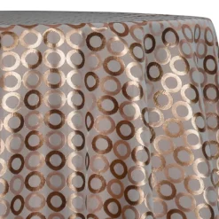 Mosaic Jacquard (Reversible) Table Linen in Copper and Gold