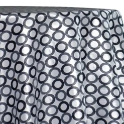 Mosaic Jacquard (Reversible) Table Linen in Black and Silver