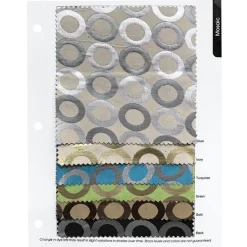 Mosaic Jacquard (Reversible) Table Napkin in Turquoise and Silver