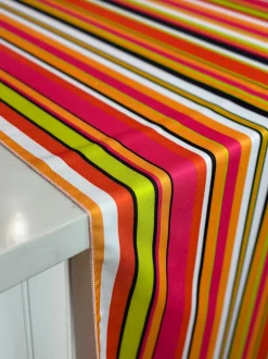 Multi-Color Stripe Table Linen in Sombrero
