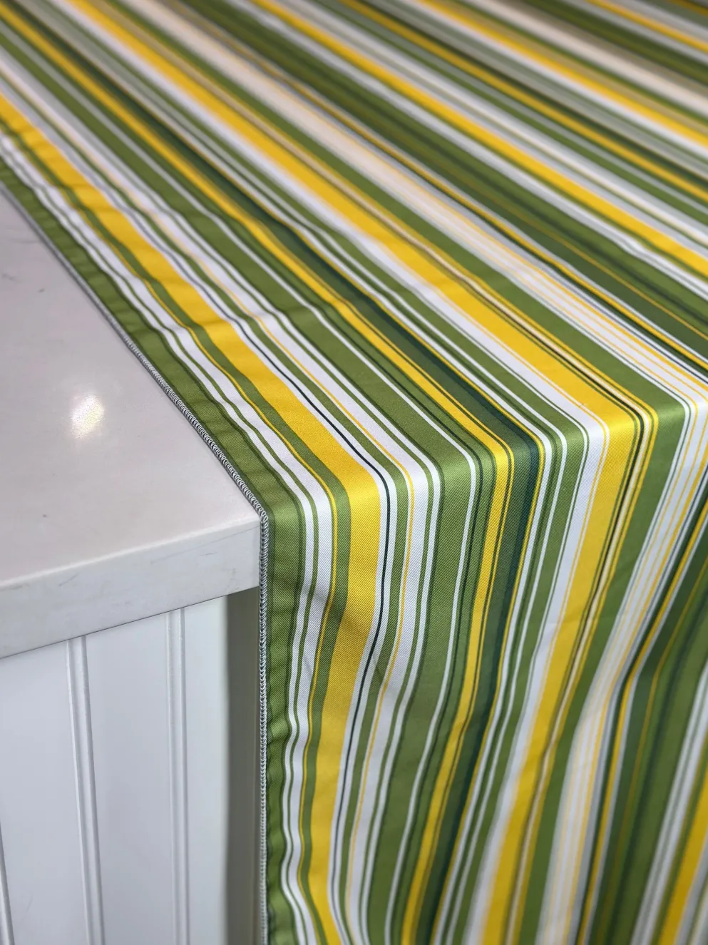 Multi-Color Stripe Table Linen in Citrus