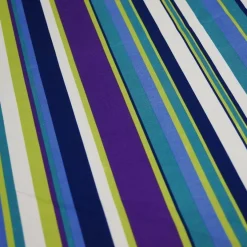 Multi-Color Stripe Table Linen in Grape