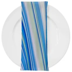 Multi-Color Stripe Table Napkin in Azure