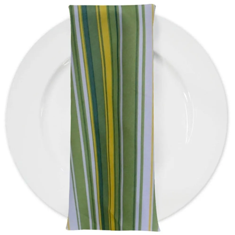 Multi-Color Stripe Table Napkin in Citrus