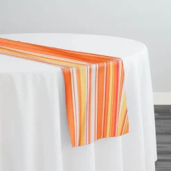Multi-Color Stripe Table Runner in Sunset