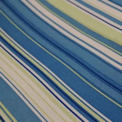 Multi-Color Stripe Table Runner in Azure