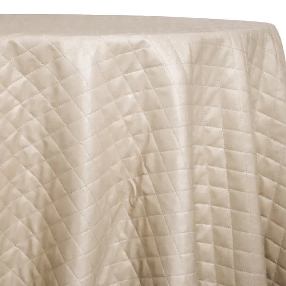 Murano Quilt Table Linen in Taupe