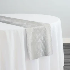 Murano Quilt Table Runner in Silver